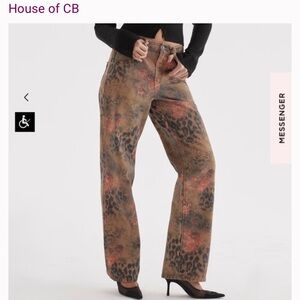 House of CB Samia Floral Printed Jeans